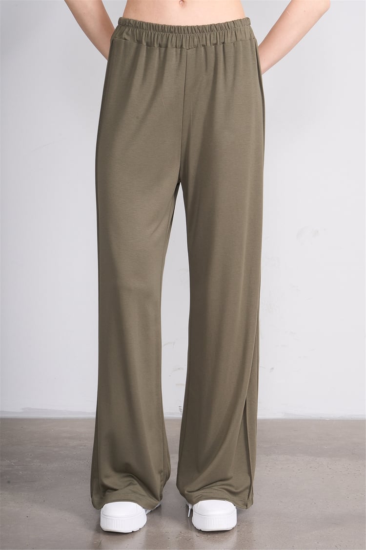 Hisset Y26 Tk2541 Haki Kadın Melisa Pantolonlu İkili Takım 38-44