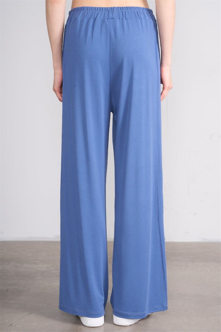 Hisset Y26 Tk2541 İndigo Kadın Melisa Pantolonlu İkili Takım 38-44