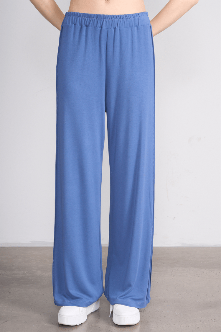 Hisset Y26 Tk2541 İndigo Kadın Melisa Pantolonlu İkili Takım 38-44