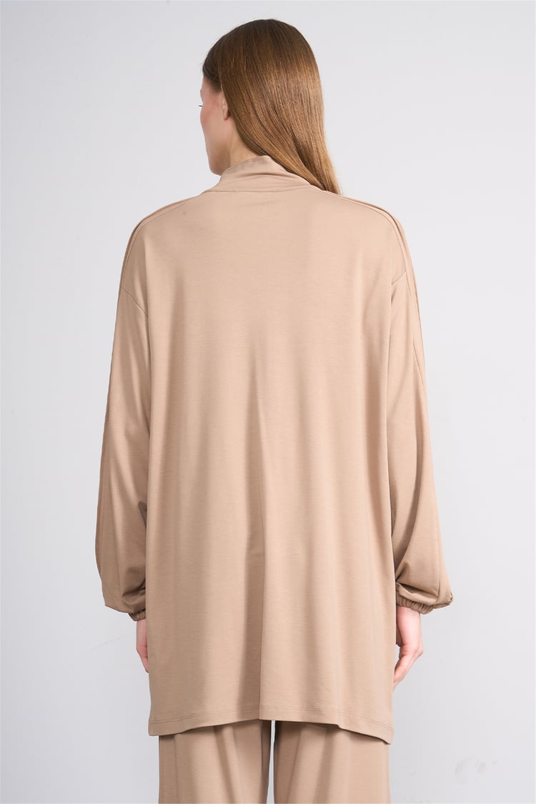 Hisset Y26 Tk2541 Vizon Kadın Melisa Pantolonlu İkili Takım 38-44