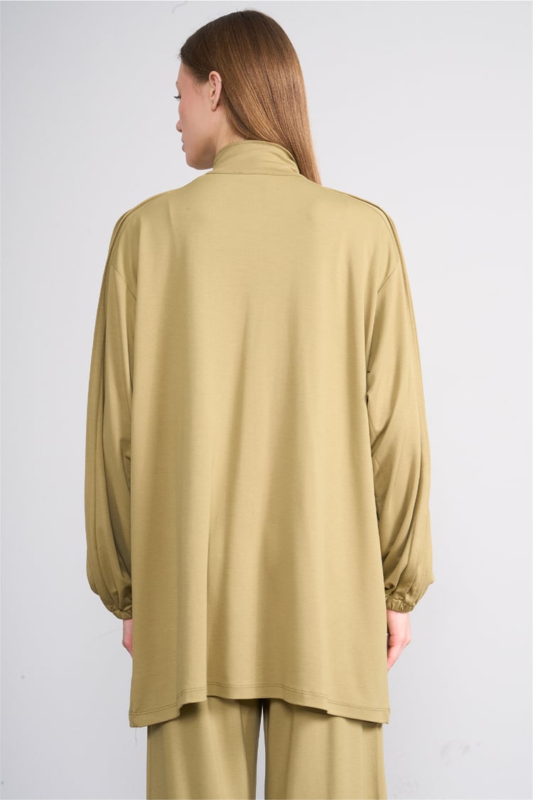 Hisset Y26 Tk2541 Yag Yeşilı Kadın Melisa Pantolonlu İkili Takım 38-44