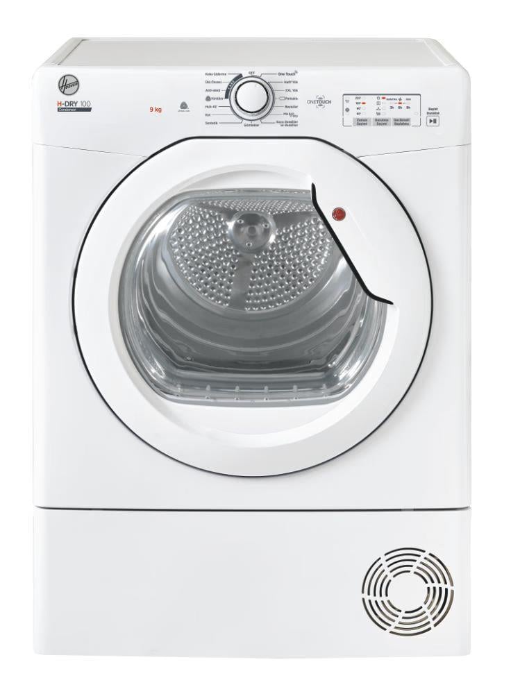 HOOVER H-DRY 100 HLE C9LG-17 B Enerji, 9 kg kurutma kapasitesi, Yoğuşturmalı kurutma teknolojisi