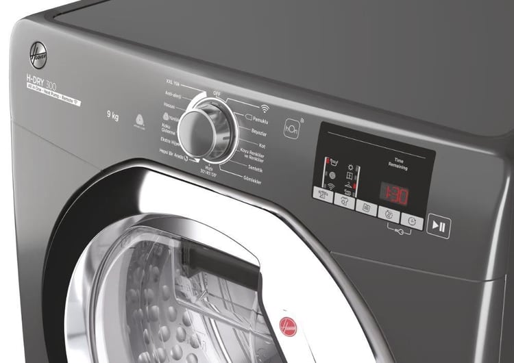 HOOVER H-DRY 300 PLUS  HLE H9A2DCER-17 A++ Enerjiı, 9 kg kurutma kapasitesi, Isı pompalı kurutma teknolojisi, hOn ( Wi-Fi ve Bluetooth)