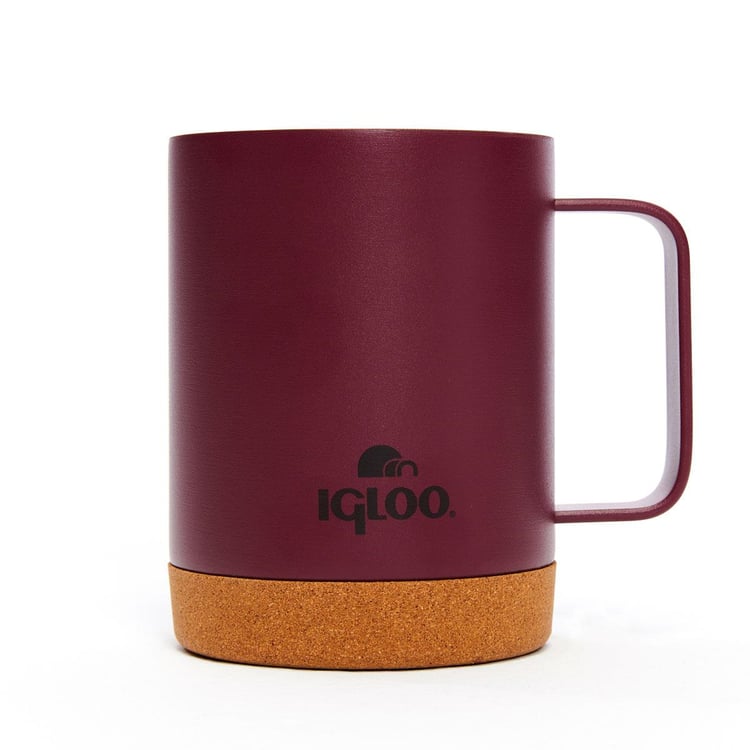 Igloo Cork Mug 350ml-BORDO