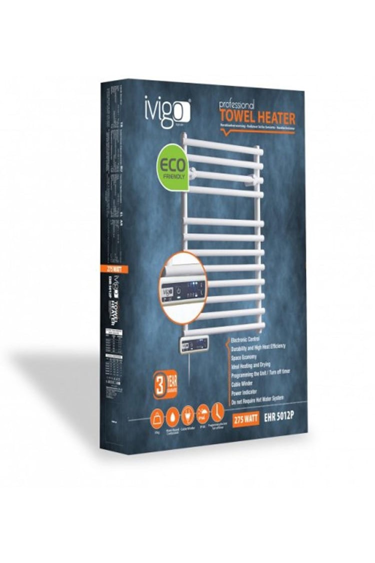 İvigo Isıtıcı EHR5012B275P İvigo Elektirikli Profesyonel Havlu Radyatör 275 Watt Beyaz