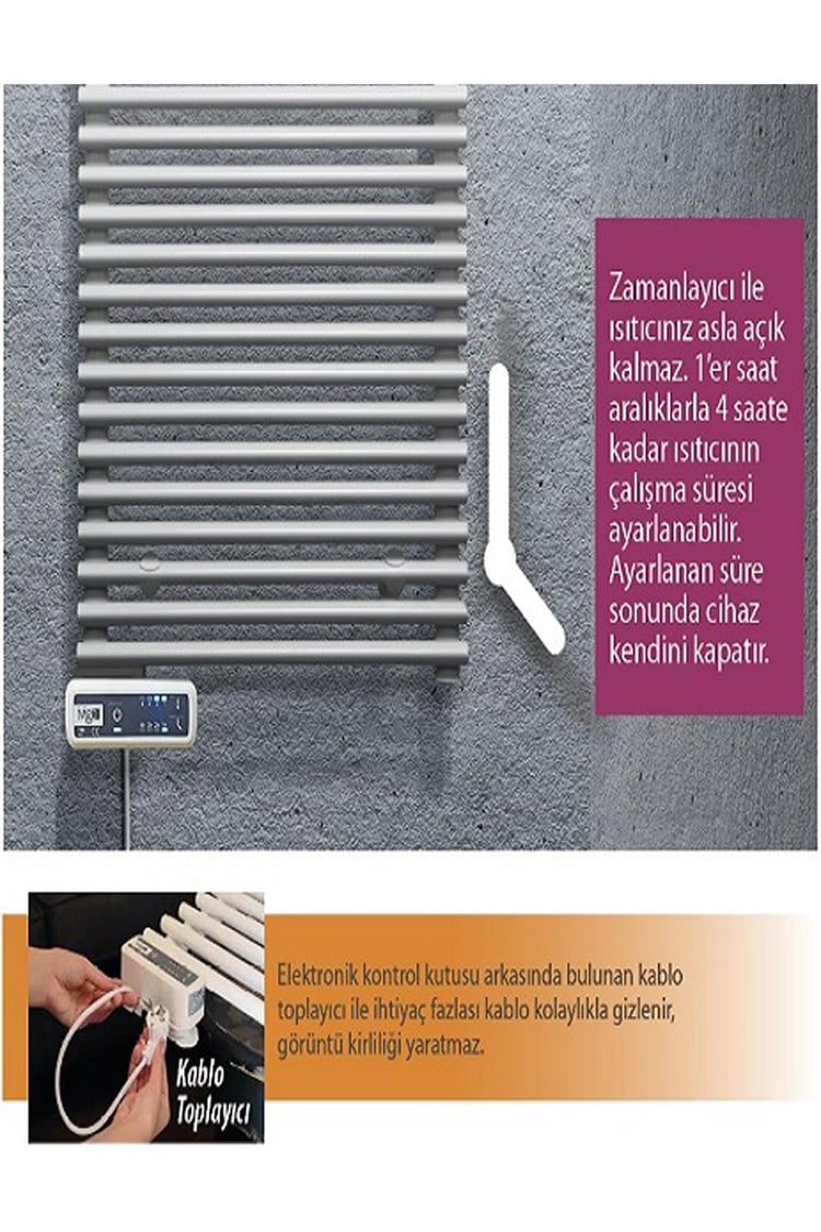 İvigo Isıtıcı EHR5015B350P İvigo Elektrikli Profesyonel Havlu Radyotör 350 Watt Beyaz