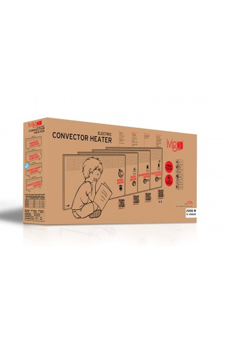 İvigo Isıtıcı EPK4590H20 B Ayaklı İvigo 2000 Watt Hareket Sensörlü Konvektör Isıtıcı