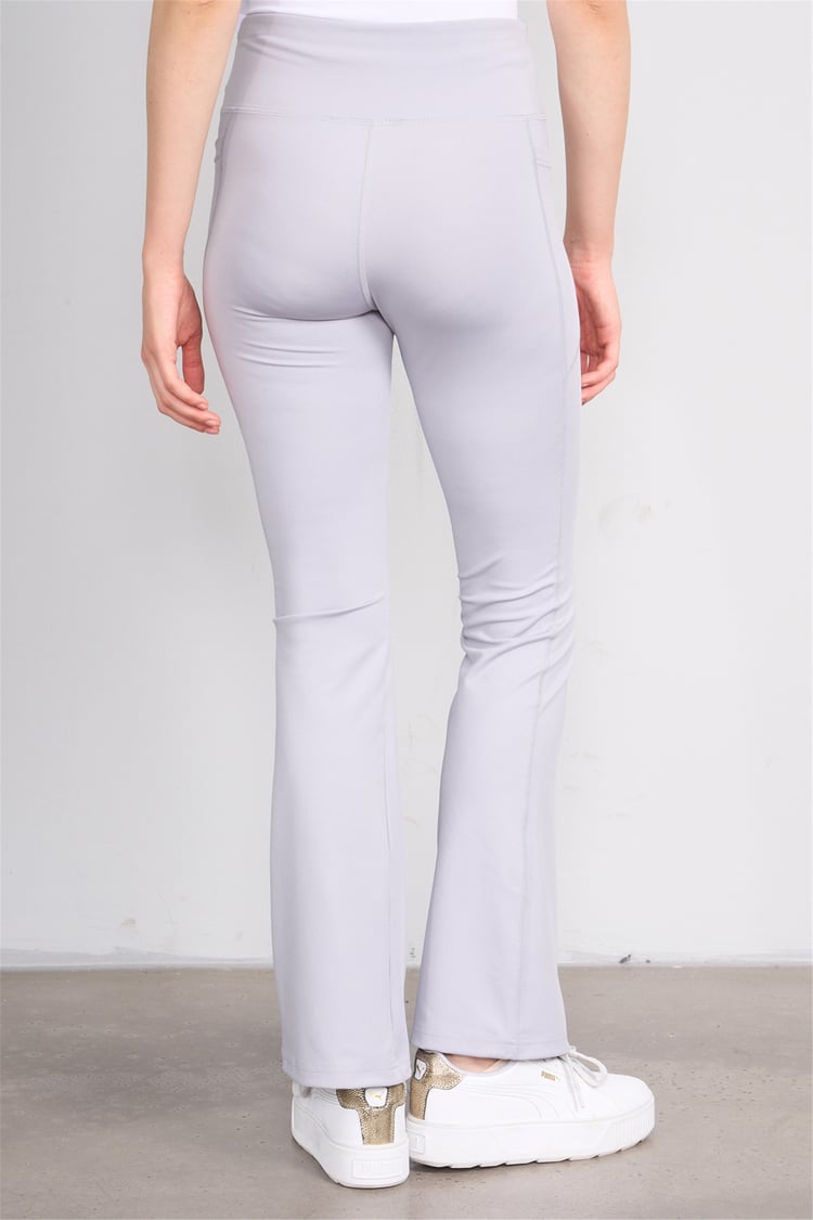 Jeneric Y26 21364 Açık Gri Kadın Dar Paca Tayt S-Xl