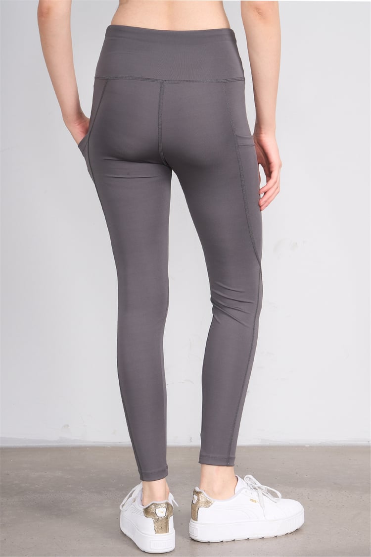 Jeneric Y26 Füme Kadın Log Dikişli Tayt S-Xl