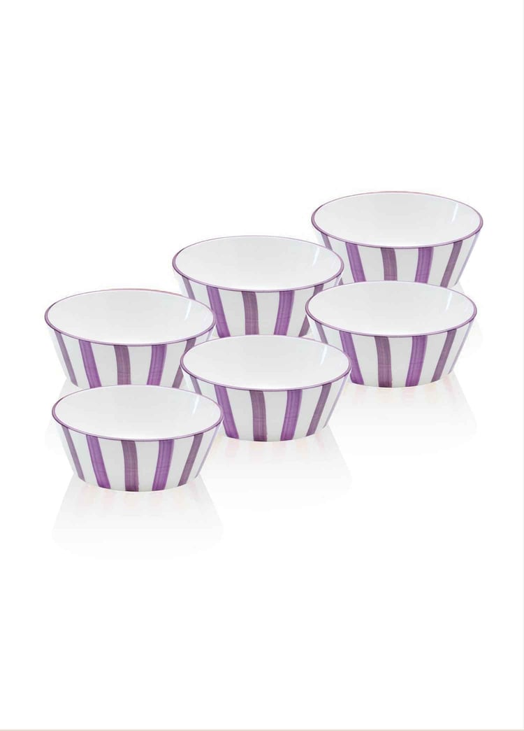 Joy Çorba Kasesi 6lı Set Mor 14 cm