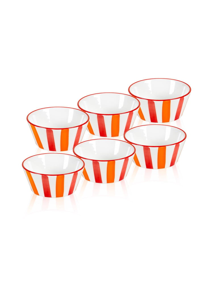 Joy Sosluk Çerezlik 6lı Set Kırmızı 10 cm
