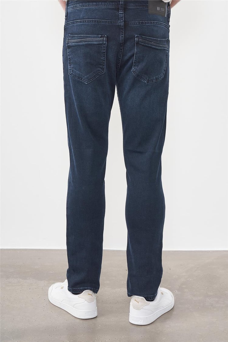 Jsco 2200-M02 Blue Black Zkb Jsco Parma Erkek Pantolon
