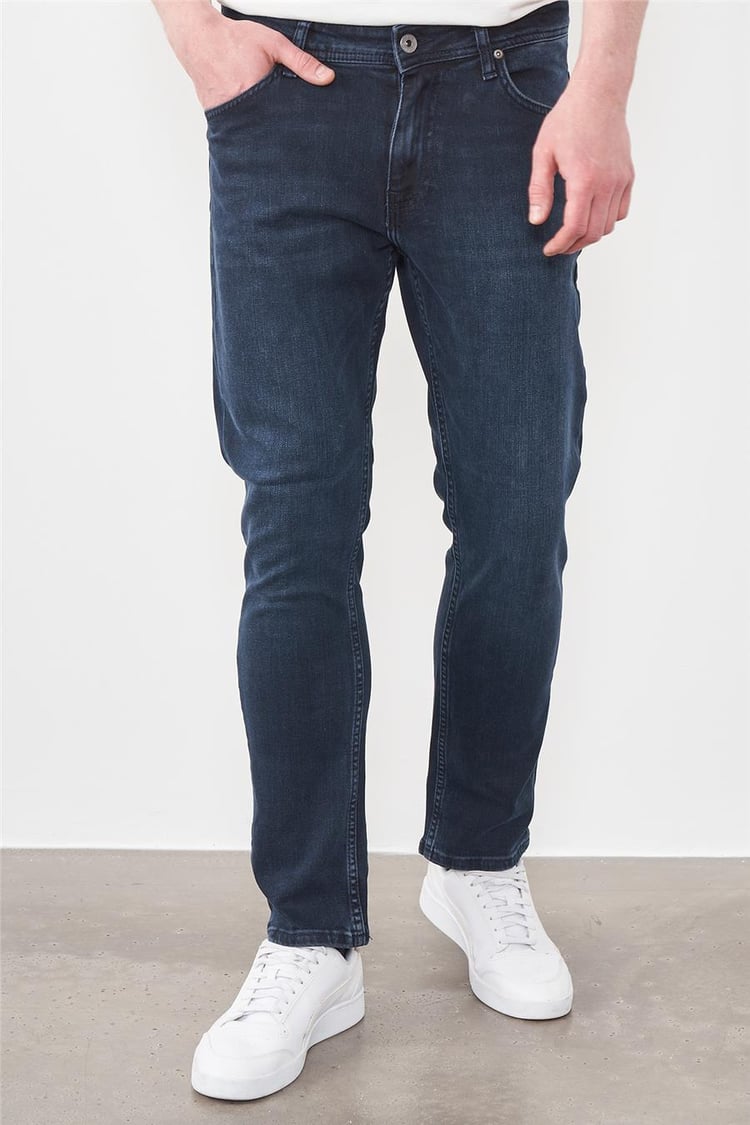 Jsco 2200-M02 Blue Black Zkb Jsco Parma Erkek Pantolon