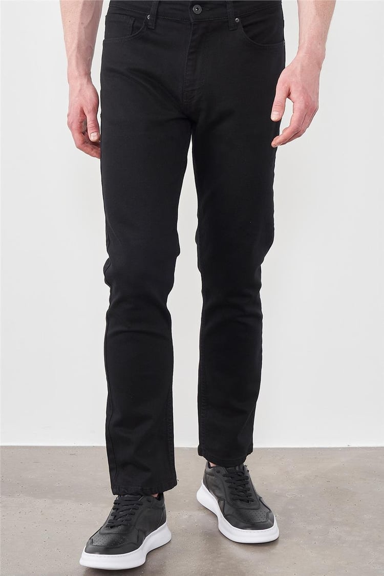 Jsco 4400-M15 Black Black E. Jsco Texas Erkek Pantolon