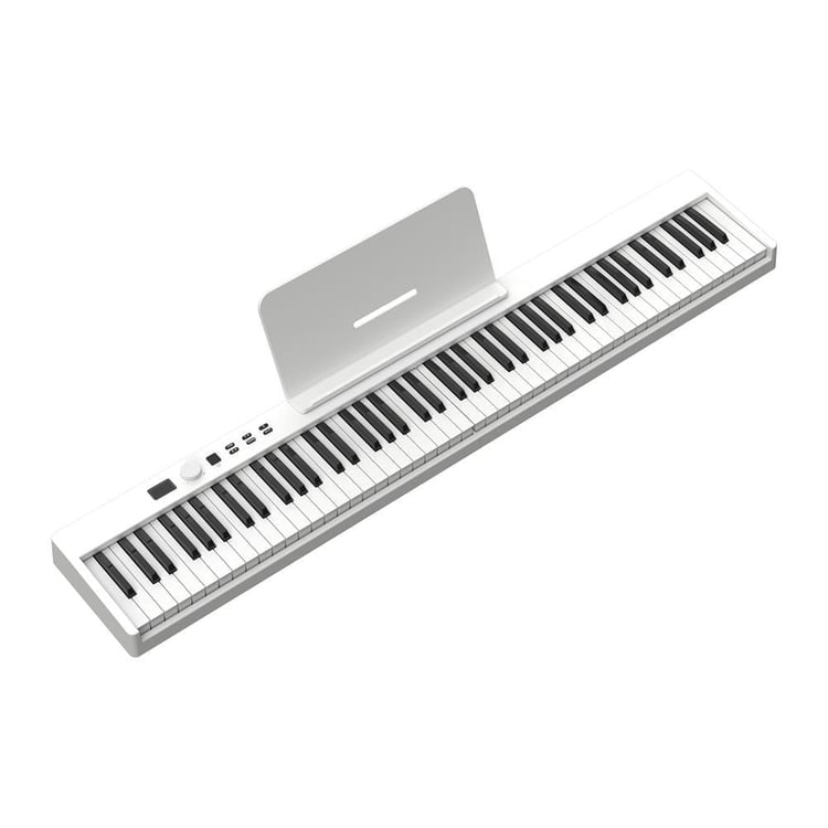 Jwin JDP-8830 Katlanabilir Bluetooth + Şarjlı Piyano - Beyaz