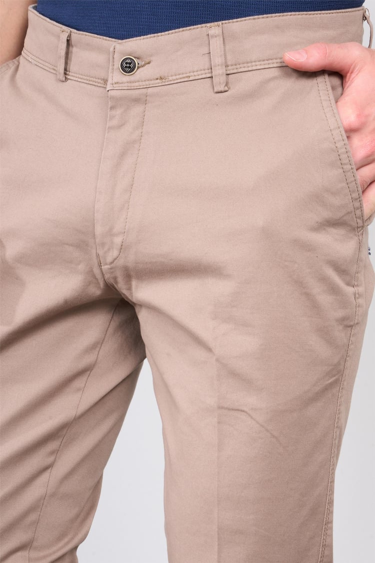 Kagi Bej Erkek Porto Keten Pantolon