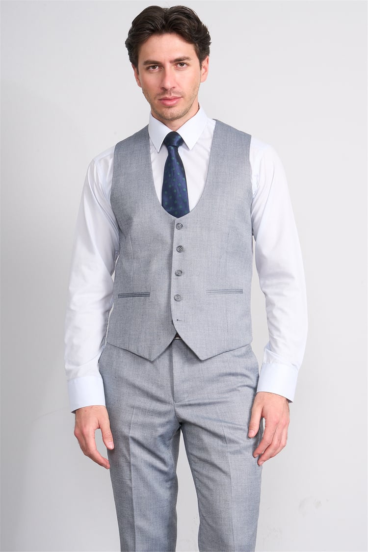 Kagi Vizon Erkek Pamuk Polyester Parma Yelekli Takım