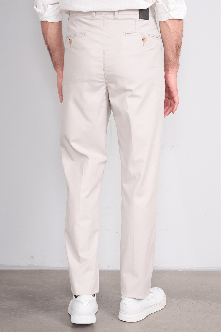 Kagi Y26 Cordoba Keten Pantolon Bej