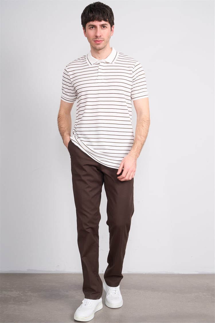 Kagi Y26 Cordoba Keten Pantolon Kahverengi