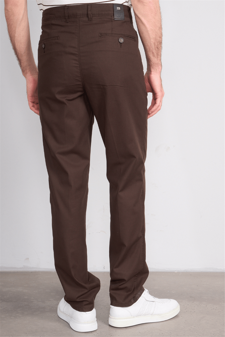 Kagi Y26 Cordoba Keten Pantolon Kahverengi
