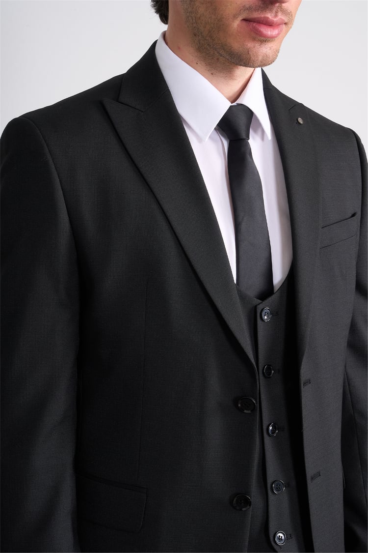 Kagi Y26 Eyfel Slim Fit Yelekli Takım Elbise Siyah