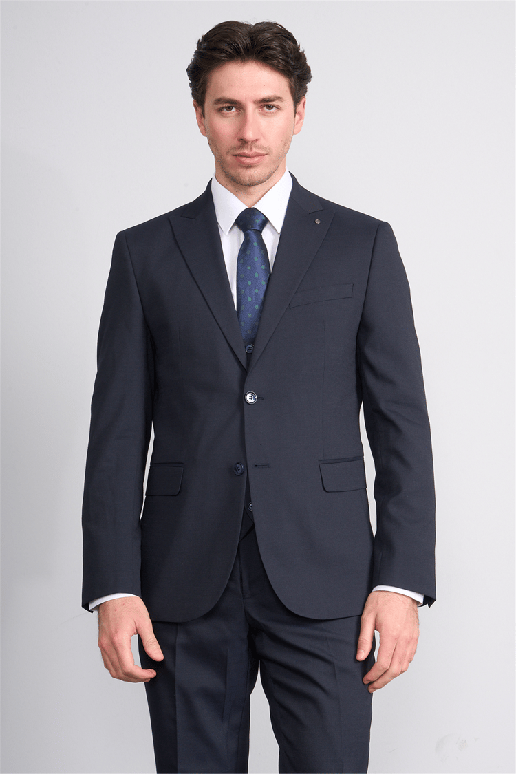 Kagi Y26 Eyfel Slim Fit Yelekli Takım Elbise Lacivert