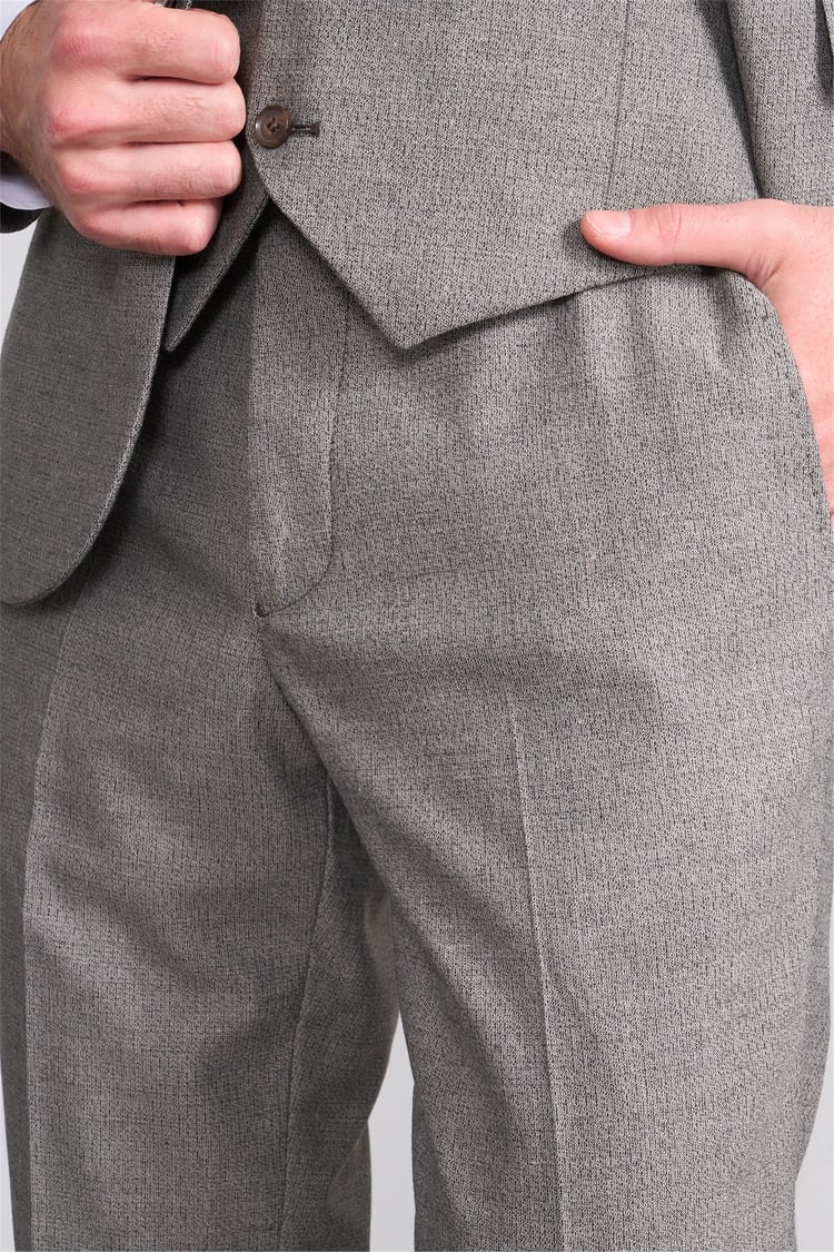 Kagi Y26 Eyfel Slim Fit Yelekli Takım Elbise Toprak