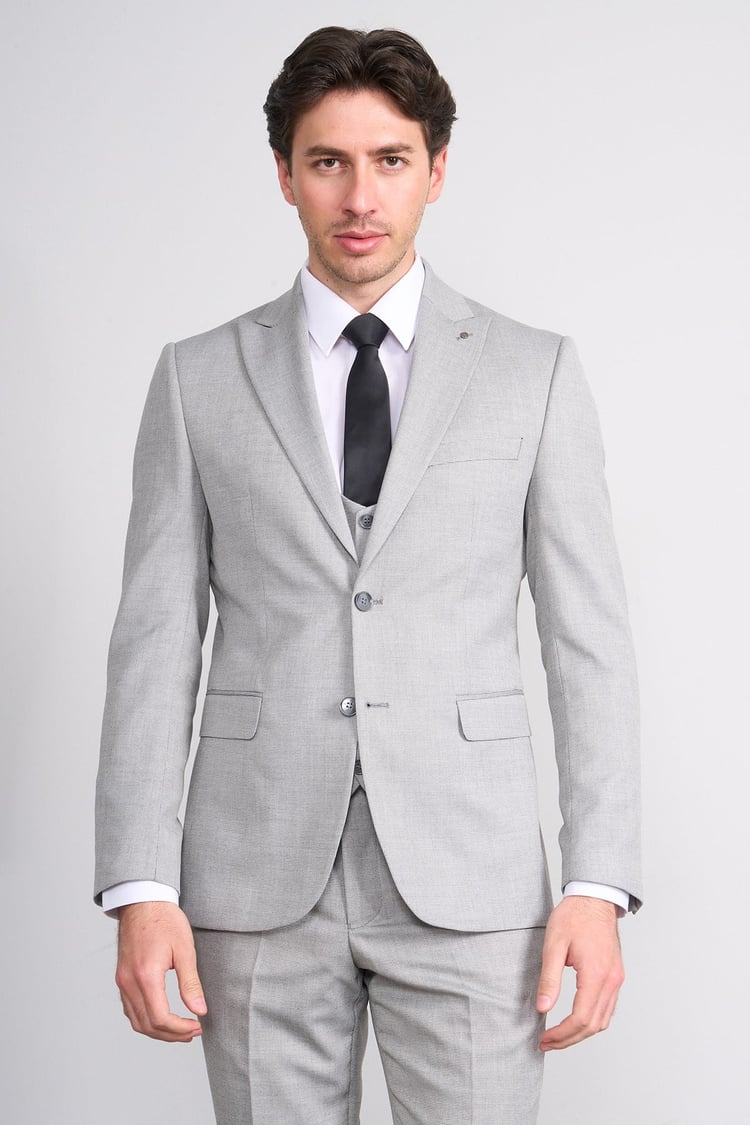 Kagi Y26 Monza Slim Fit Yelekli Takım Elbise Gri