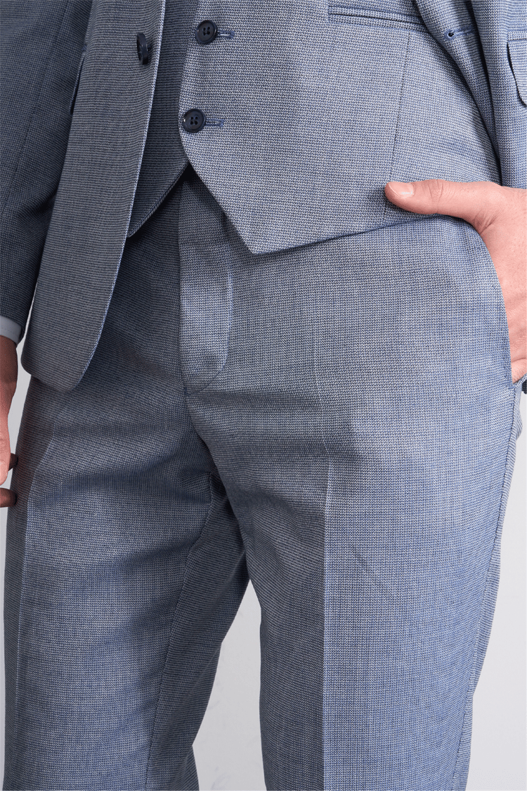 Kagi Y26 Monza Slim Fit Yelekli Takım Elbise Mavi