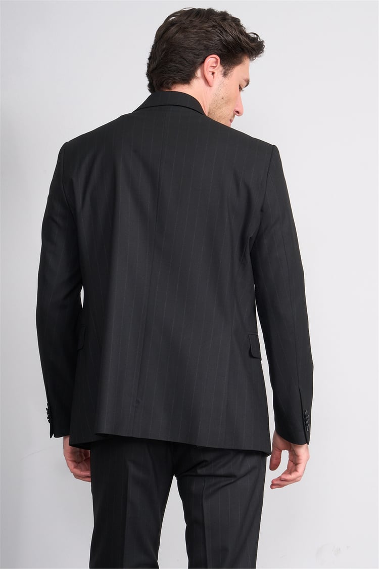 Kagi Y26 Parıs Kruvaze Slim Fit Takım Elbise Siyah