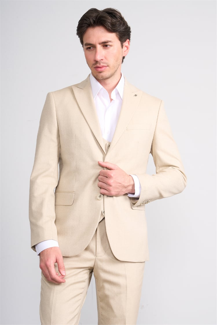 Kagi Y26 Ramırez Slim Fit Yelekli Takım Elbise Vizon