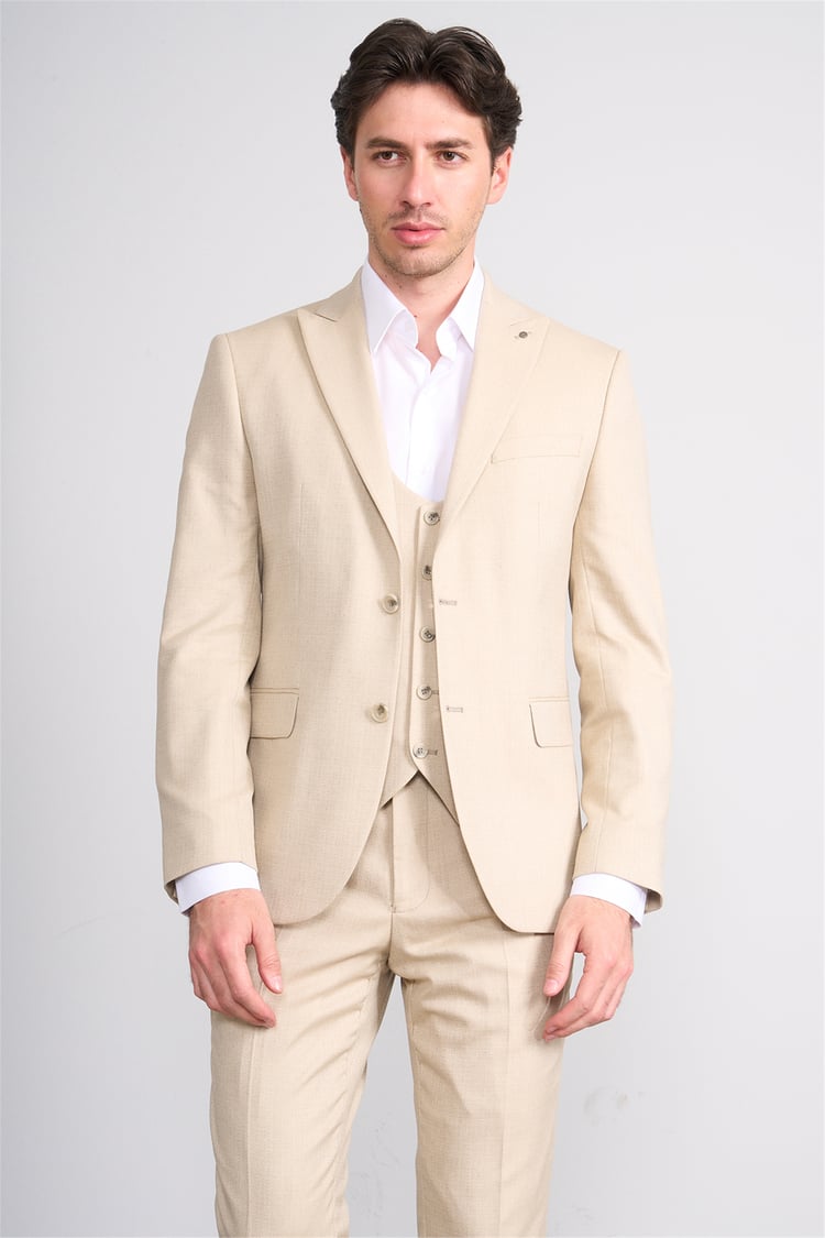 Kagi Y26 Ramırez Slim Fit Yelekli Takım Elbise Vizon