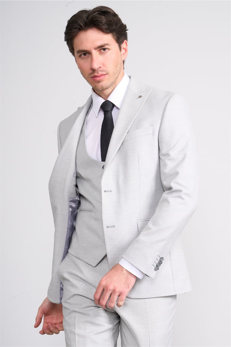Kagi Y26 Ramırez Slim Fit Yelekli Takım Elbise A.Gri