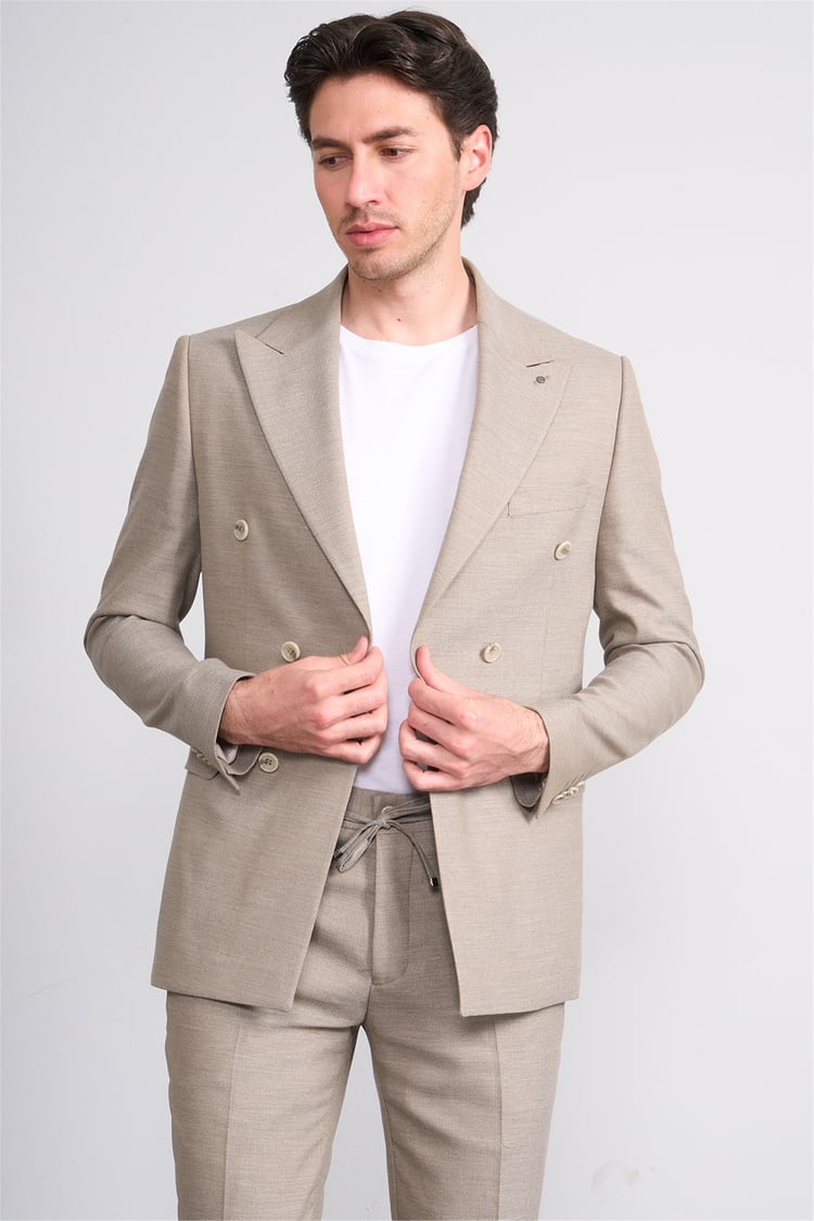 Kagi Y26 Sırıus Kruvaze Slim Fit Takım Elbise Vizon