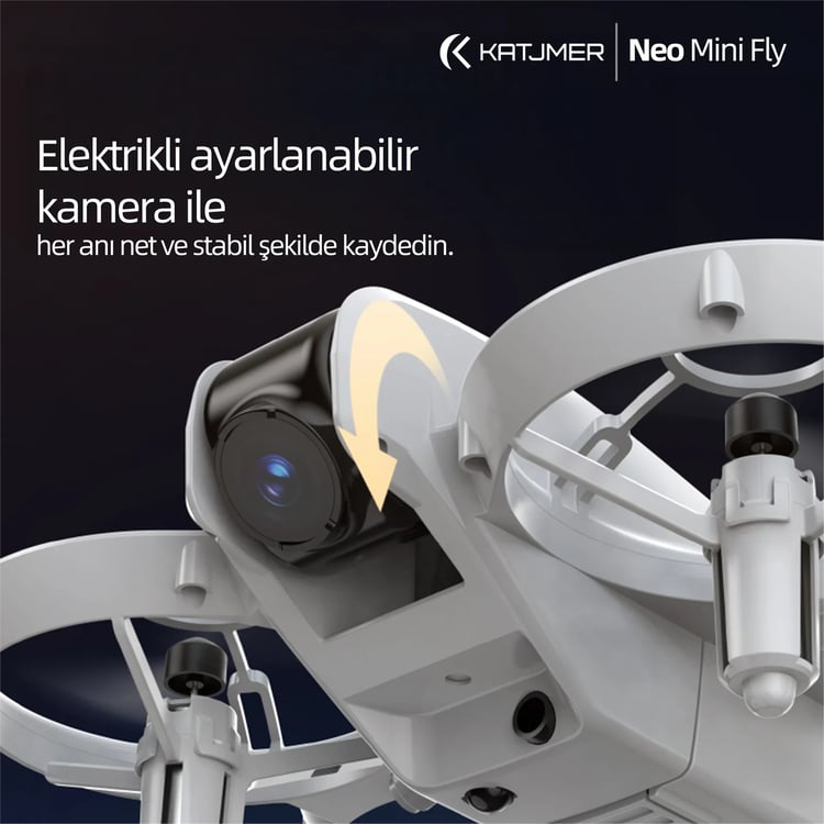 KATJMER NEO Mini Fly Drone Kameralı Akıllı Kontrollü Engel Sensörlü Mini Drone