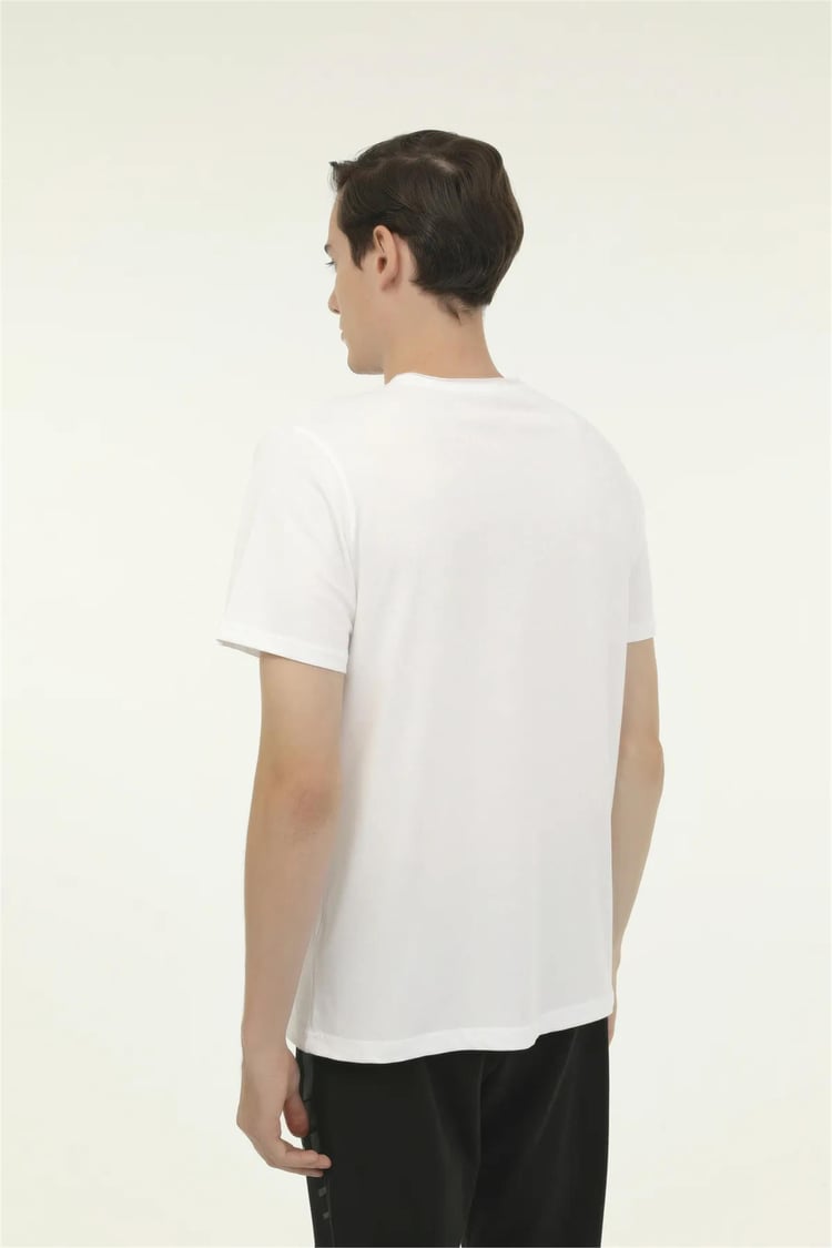 Kınetıx A10150993508010 4M M-Sn234 Bsc Raw Edge 4Fx Beyaz Erkek T-Shirt