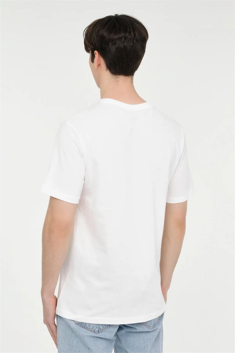 Kınetıx A10157236908010 4M Ml Latne 11Es-Slg-106 4Fx Beyaz Erkek T-Shirt