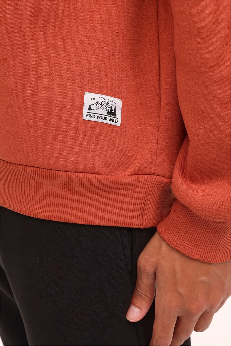 Kınetıx A10187659608010 4W Ml Fıre 16Otd103 4Pr Kıremıt Erkek Sweatshırt