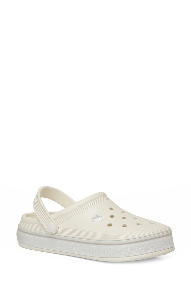 Kınetıx A10224992612010 6M Wılmas W 6Fx Kırık Beyaz Kadın Crocs Terlık
