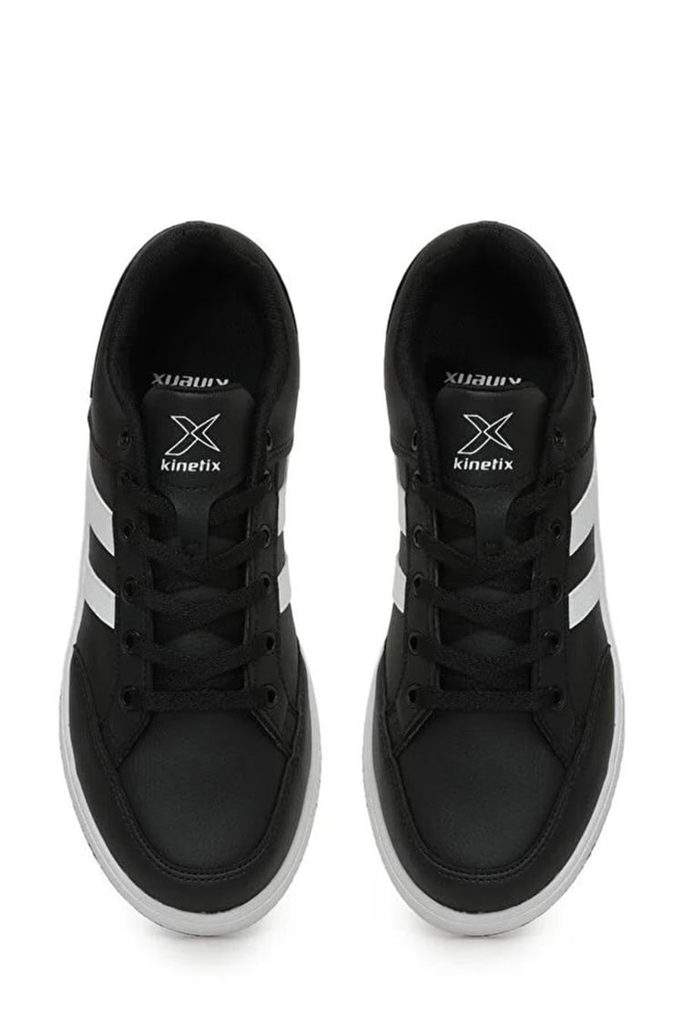 Kinetix Kort Pu 3Pr Siyah Beyaz Erkek Sneaker Ayakkabı
