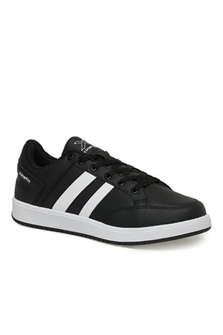 Kinetix Kort Pu 3Pr Siyah Beyaz Erkek Sneaker Ayakkabı