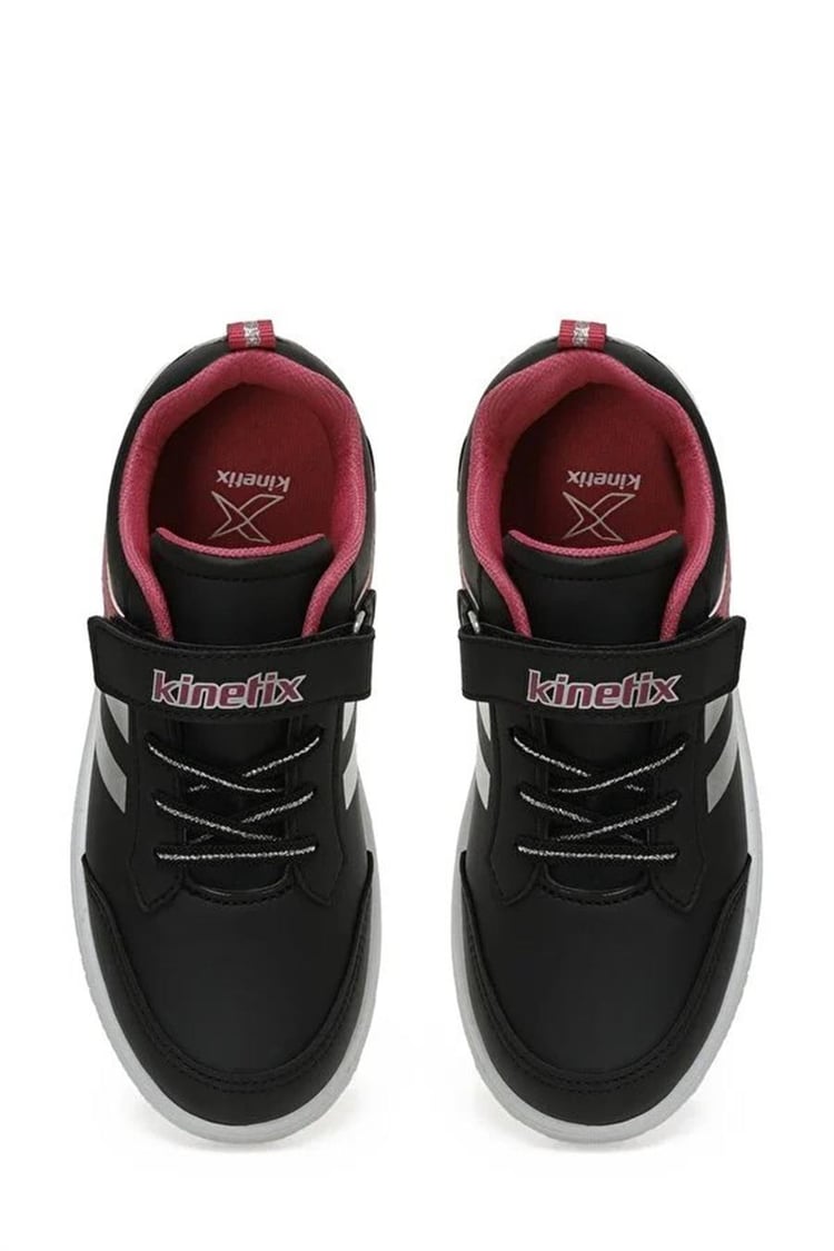 Kinetix Luna 3Pr Siyah Fusya Gumus Filet Kız Çocuk Sneaker Ayakkabı