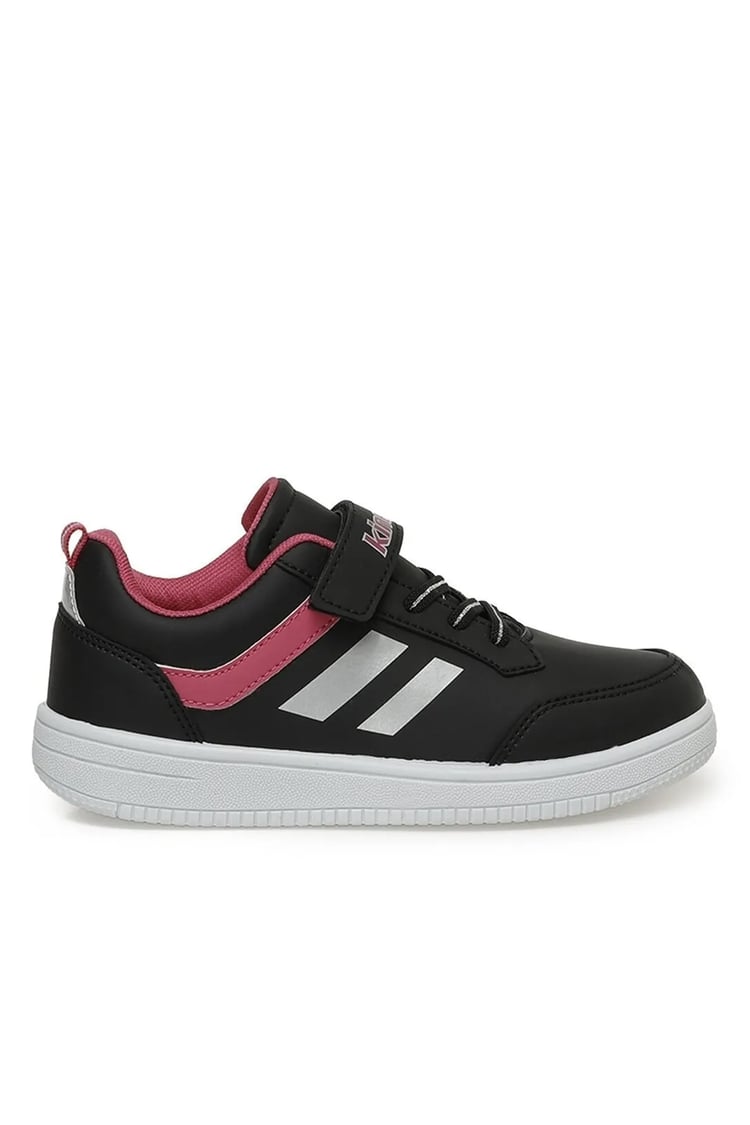Kinetix Luna 3Pr Siyah Fuşya Gümüş Filet Kız Çocuk Sneaker Ayakkabı