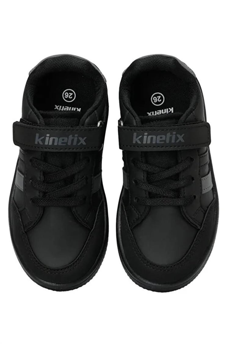 Kinetix Malıbu Pu Boy 3Pr Siyah K Grı Patik Erkek Çocuk Sneaker Ayakkabı