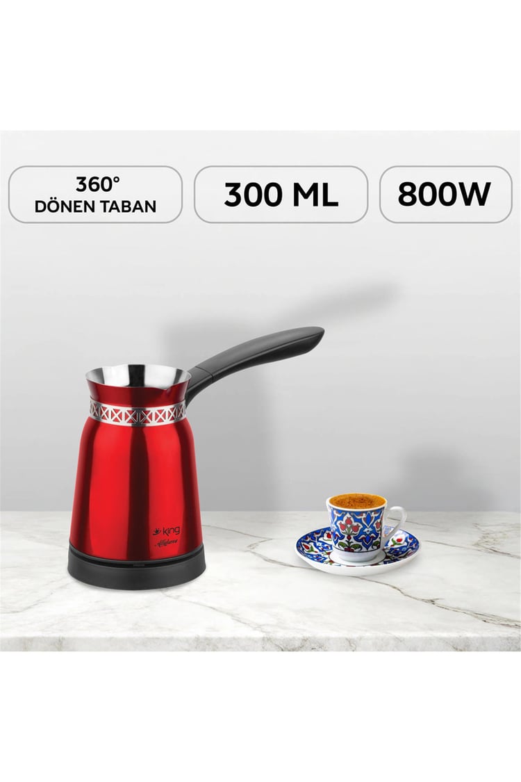 King Allaturca K-441R Turk Kahve Makinesi
