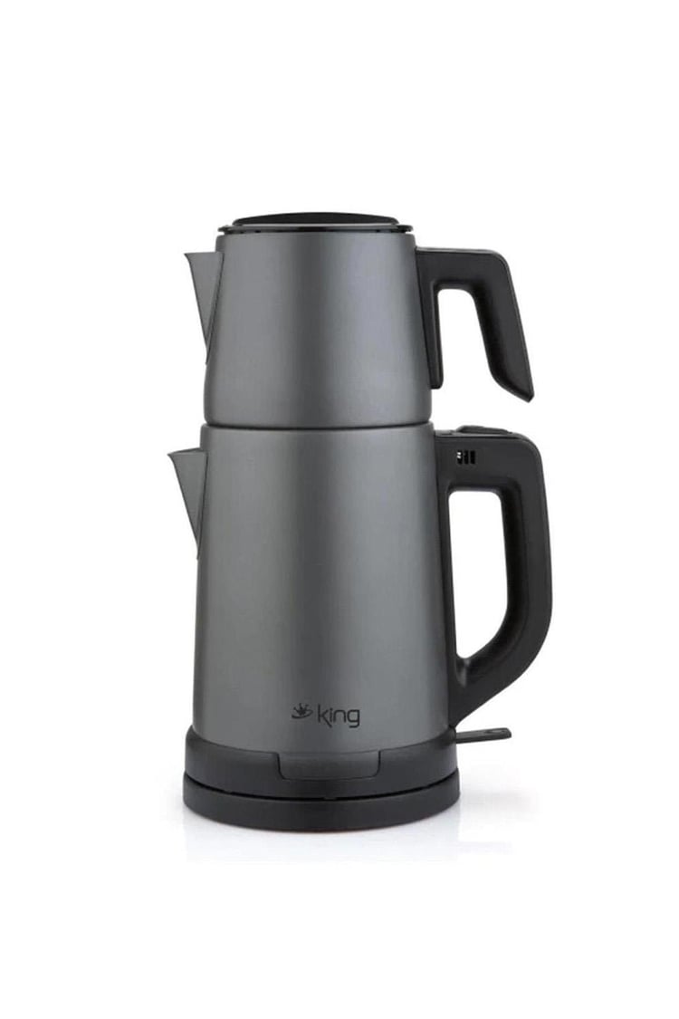 King KCM331 Tea Pro Inox Çay Makinesi Antrasit