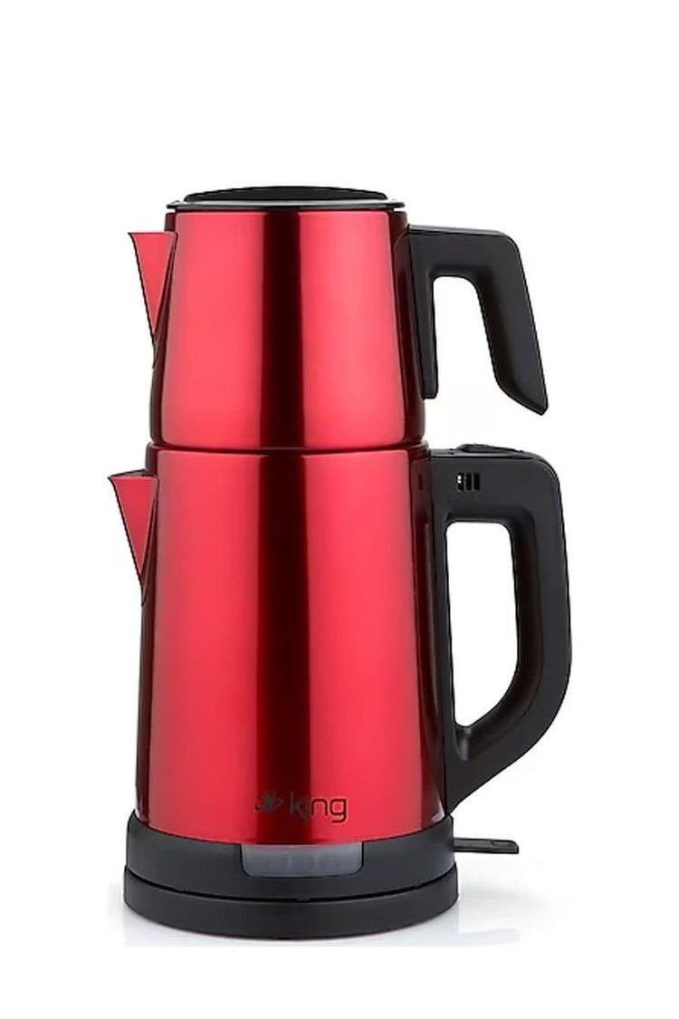 King KCM331 Tea Pro Inox Çay Makinesi Kırmızı
