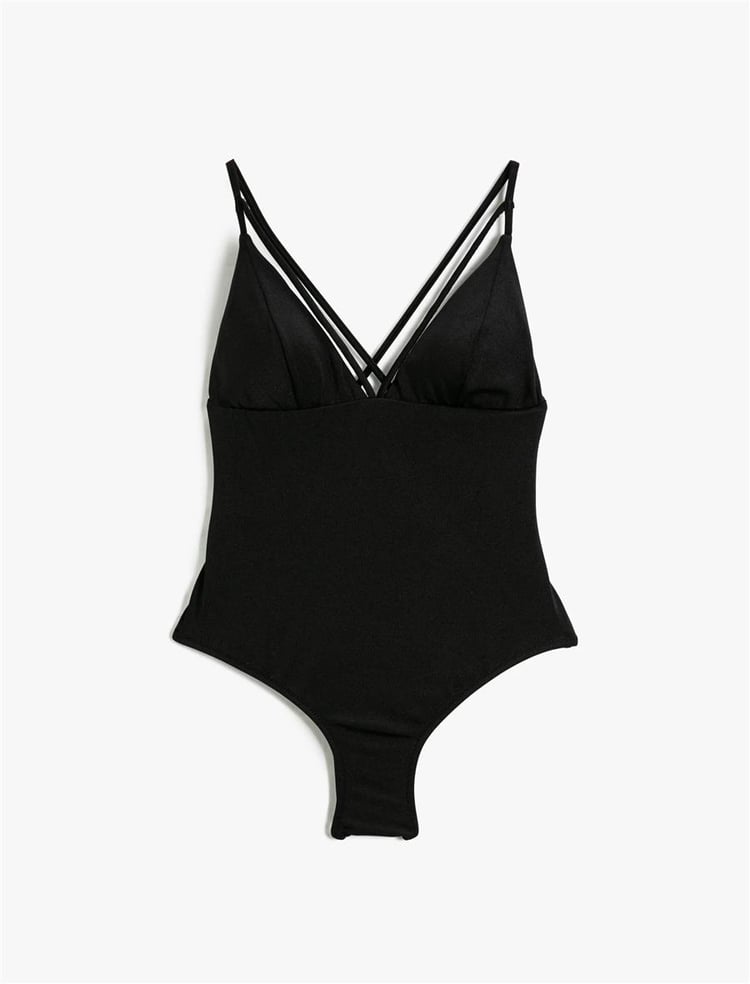 Koton 3Sak20015Bm Siyah 999 Kadın Elastan Swimwear Mayo