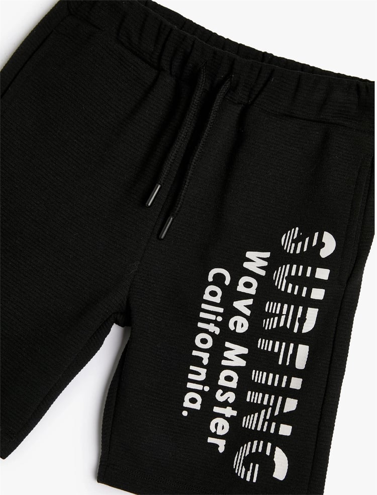 Koton 4Skb40097Tk 999 Sıyah Erkek Cocuk Pamuk Jersey Sort