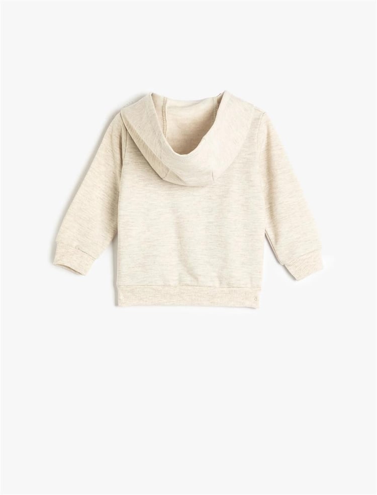 Koton 4Wmb10050Tk 050 Bej Erkek Bebe Pamuk Jersey Sweatshirt